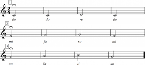 Chord Canon melody 3