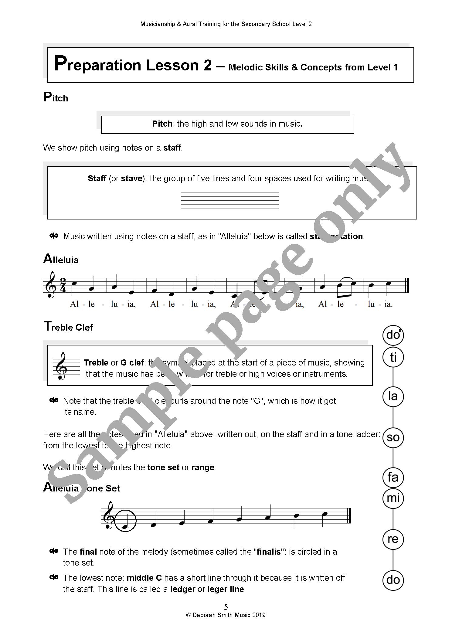 Aural Training & Music Theory - Deborah Smith Music